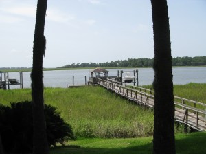dock as it is today; boat rack new