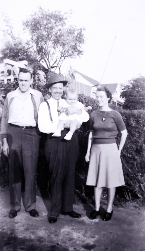 My California Grandpa, Parents and Me - Dec 1944 - I'm 1 year old.