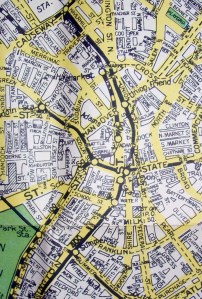 ~~~Boston Street Map 1960s
