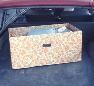 1968 Sept, Scott's Box in the VW