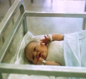 1970 May Newly Arrived Sherry in the hospital