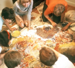 1970 the big fingerpaint project with Diane Renich and friends 2