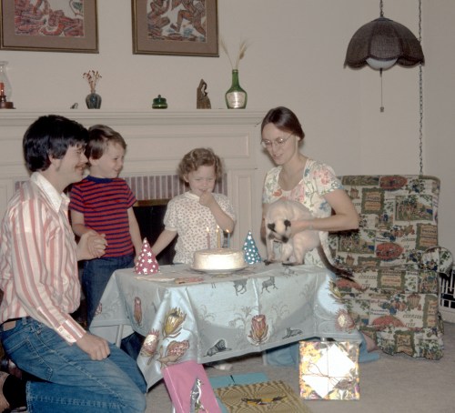 1974 May Sherry's 4th Birthday in Altadena 2