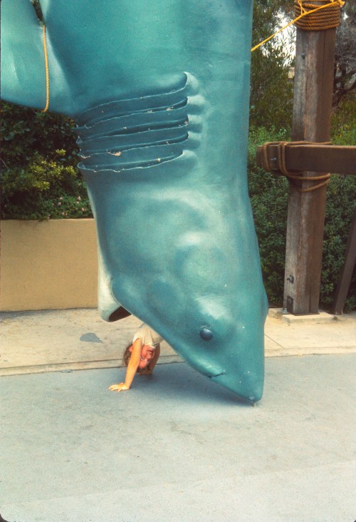 1974-5 Sherry in the Shark's mouth at Universal Studios ND